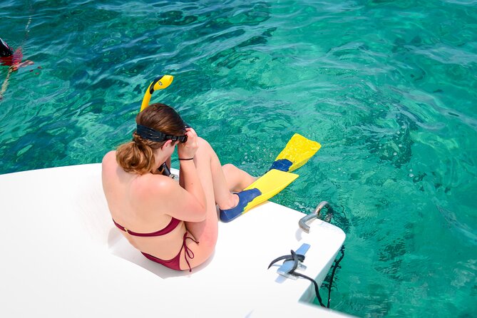 3.5hr Private Catamaran Cruise with Snorkeling, DJ, Bar, Food - Setting out from Wild Card Charter Yacht Club