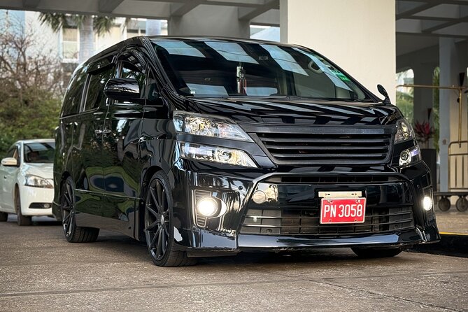 Airport Transfer - Leaving Sangster International Airport at point C