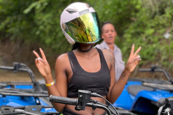 ATV and Bamboo Rafting With limestone foot massage and transport - The ATV portion brings the action