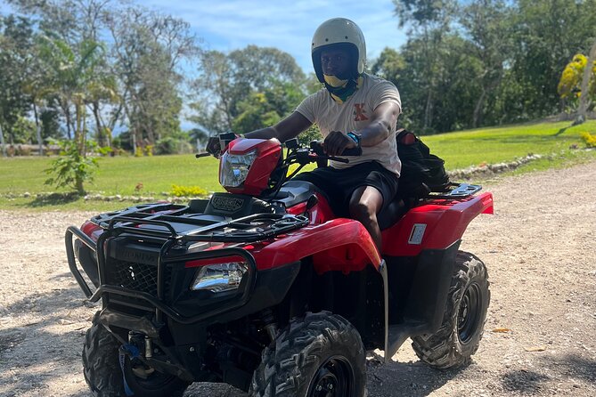 ATV , Bamboo Rafting & Horseback Ride Tour From Montego Bay - Scotchies Drax Hall for a Jamaican food stop