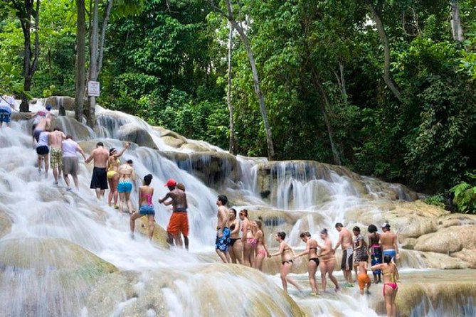 ATV, Horseback Ride, Zipline, Falls Climb + Lunch from Ocho Rios - Climbing Dunn’s River Falls from sea to summit