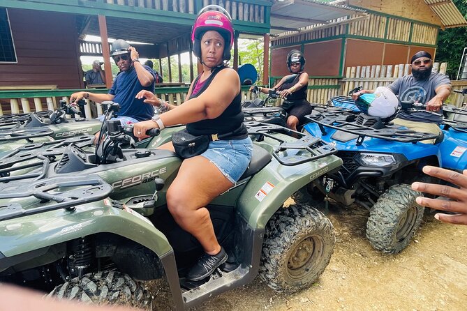 ATV Tour, Limestone Bamboo Rafting and Transportation - Bamboo rafting on Jamaica’s limestone river