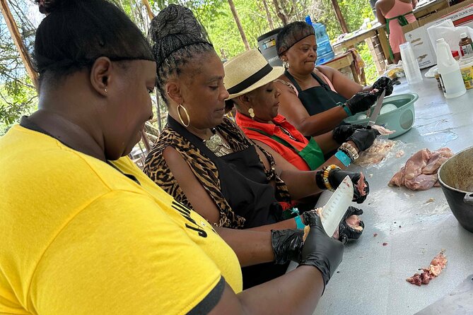 Authentic Jamaican Cooking Experience in the Mountain from mobay - Cooking over an outdoor wood fire