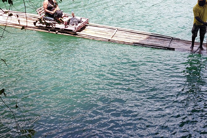 Bamboo Rafting and Boston Jerk Centre Tour in Portland Jamaica - A swim stop that breaks up the quiet