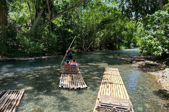 Bamboo Rafting & Horseback Ride n Swim Guided Tour In Montego Bay - The Martha Brae River by bamboo raft