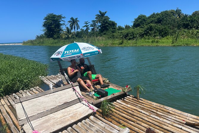 Bamboo rafting on the great river -Transportation only - What happens during the 1.5-hour raft ride
