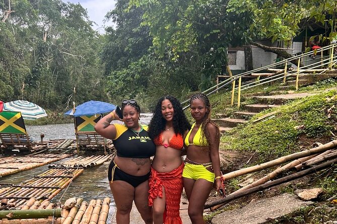 Bamboo Rafting with lime stone - The Lethe River is Jamaica at a slower pace