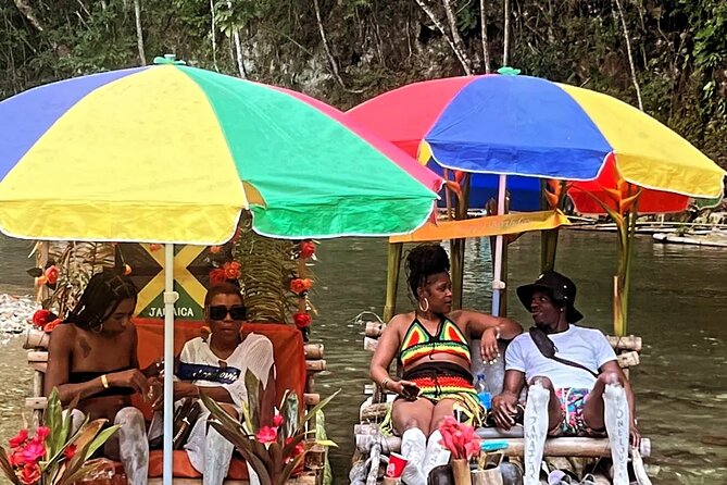 Bamboo rafting with Limestone Foot Massage free rum taste - Floating Through Lethe on a Bamboo Raft