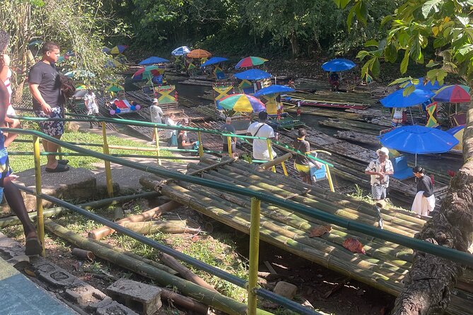 Bamboo Rafting with Limestone Foot massage then Margaritaville. - Lethe and the handmade bamboo raft