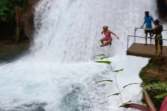 Blue Hole Adventure Ocho Rios. - The tea garden adds an unexpected pause
