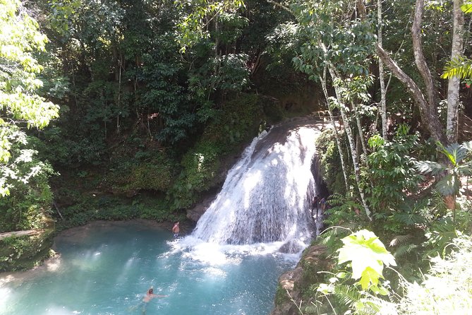 Blue Hole and Dunns River Falls from Falmouth - Blue Hole starts the day with a splash