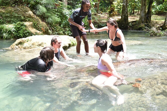 Blue Hole and River Tubing Combo from Falmouth - Two Jamaican rivers, two very different moods