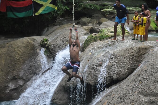 Blue Hole and Shopping in Ochi Rios - Swimming and climbing at the rainforest waterfall