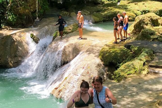Blue Hole Falls & Ocho Rios from Montego Bay & Falmouth Jamaica - Scotchies supplies a straightforward Jamaican lunch