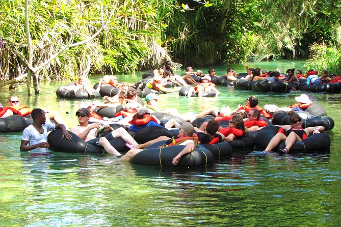 Blue Hole Falls & White River Tubing from Falmouth Jamaica - Blue Hole Secret Falls, cool water and active fun