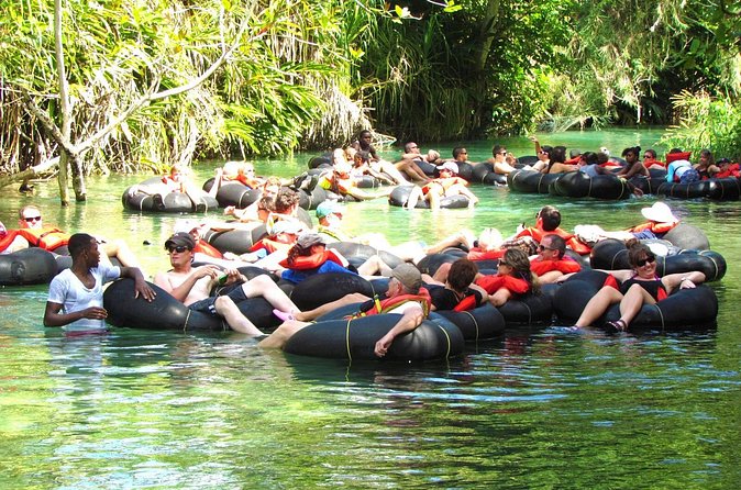 Blue Hole Falls & White River Tubing from Falmouth Jamaica - Columbus Park in Ocho Rios, a brief lunch break