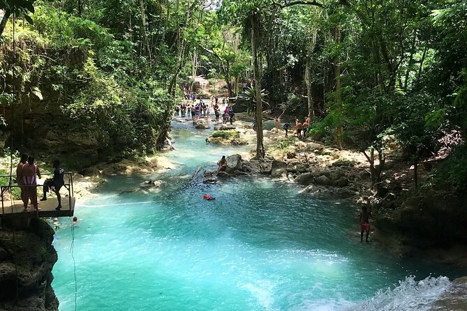 Blue Hole Falls with Horseback Ride Adventure from Montego Bay - Blue Hole: cool water, falls, and optional jumps