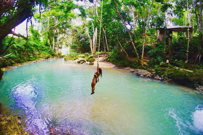 Blue Hole Ocho Rios (Island Gully Falls) - Rope swings, caves, and waterfall climbs