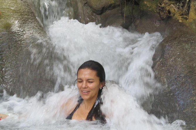 Blue Hole plus Secret Falls and Dunns River Falls Combo from Falmouth Hotels - Blue Hole and Secret Falls, where the action begins