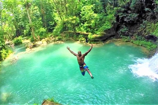 Blue Hole plus Secret Falls and Dunns River Falls Combo from Runaway Bay Hotels - The driver can shape the whole day