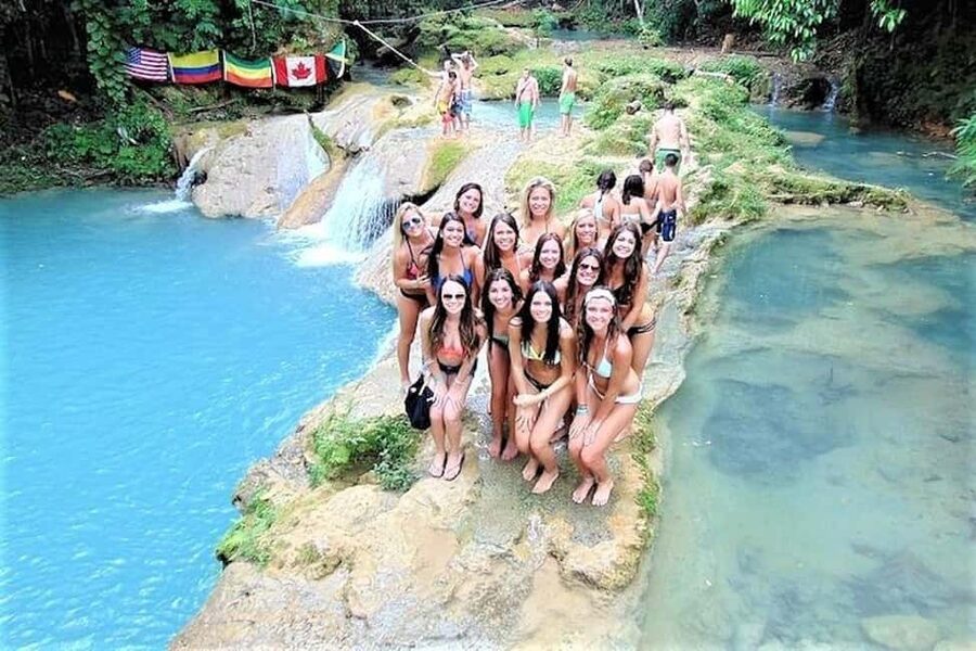 Blue Hole, Secret Falls, and Dunn's River Falls Combo Day-Tr - Blue Hole starts the day with a splash