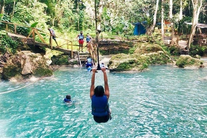 Blue Hole Secret Falls and River Tubing Private Tour - Key points to know before booking