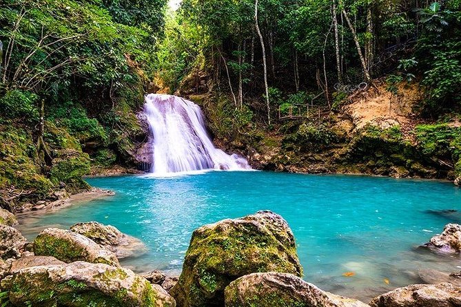 Blue Hole Secret Falls and River Tubing Tour - Reaching the Blue Hole from Montego Bay