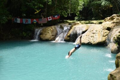 Blue Hole & Secret Falls Day Trip plus Shopping from Runaway Bay