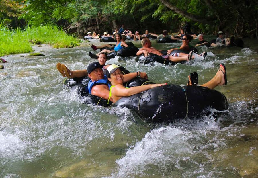 Blue Hole, Secret Falls, River Tubing and Dunn's River Falls - Secret Falls takes only five minutes to reach