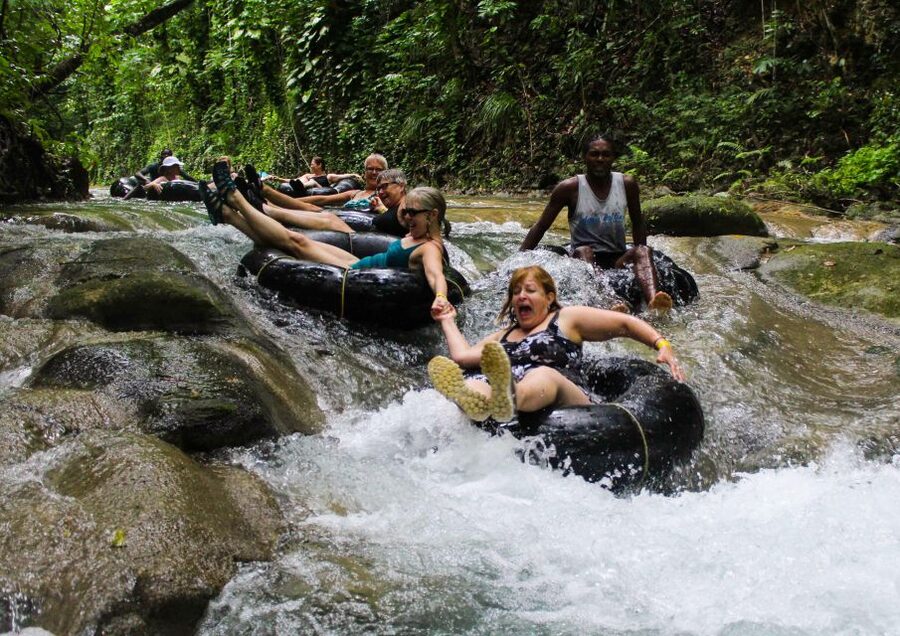 Blue Hole, Secret Falls, River Tubing and Dunn's River Falls - Dunn’s River Falls is the grand finale for many groups