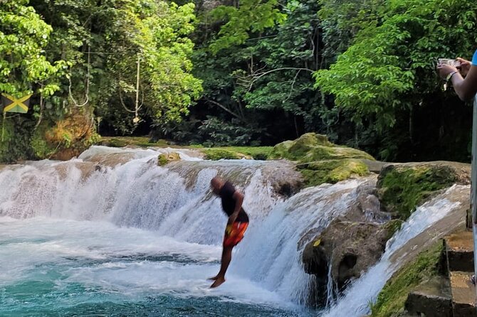 Blue Hole Waterfall Tour from Montego Bay - Green Grotto has a long list of names