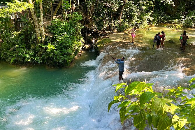 Blue Hole Waterfalls and Bamboo Rafting with Transportation - Lunch needs a clear answer