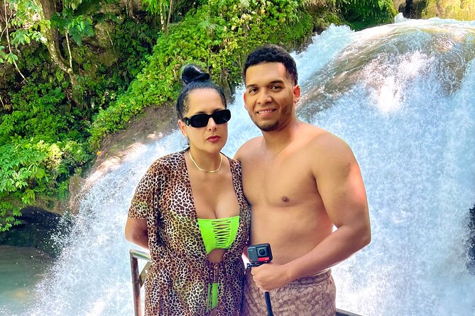 Blue Hole Waterfalls and Bamboo Rafting with Transportation - A private ride from Ocho Rios