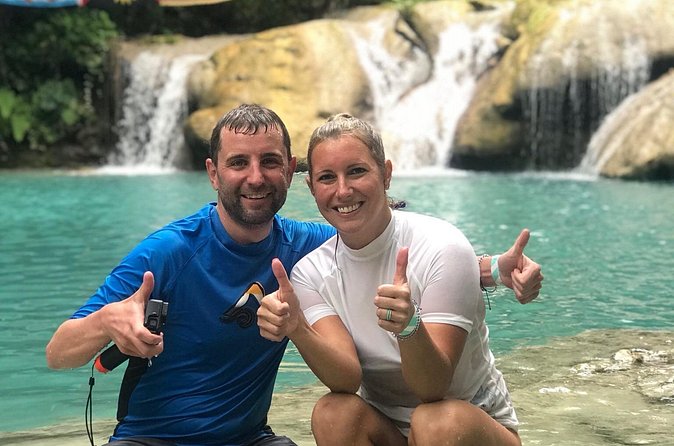 Blue hole waterfalls tour from Ocho Rios - Robert and the guide experience