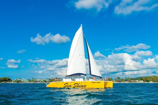 Catamaran Cruise Full Day Tour to Reef, Caves and Negril Beach - Snorkeling over reef and tropical fish