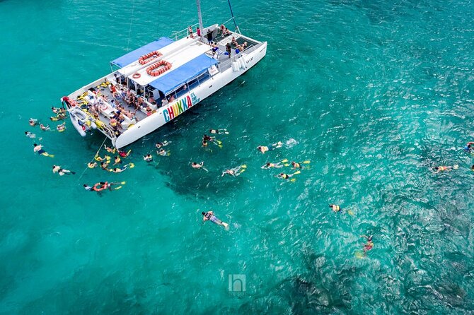 Catamaran Party Cruise and Snorkeling from Montego Bay - Snorkeling near Doctor’s Cave Beach