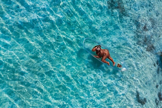 Clear Kayak Drone Photo Shoot and Video in Montego Bay - Flowers, Jamaica letters, and the look you want