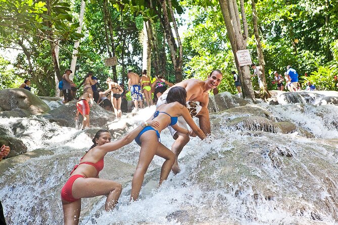 Dunn's River and Blue Hole with lunch combo from Montego Bay - Climbing Dunn’s River Falls for 90 minutes