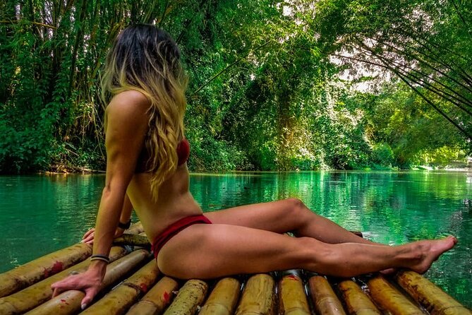 Dunn's River Falls, Blue Hole, Bamboo Rafting, Horseback Combo - Horseback riding into the sea at St. Ann’s Bay