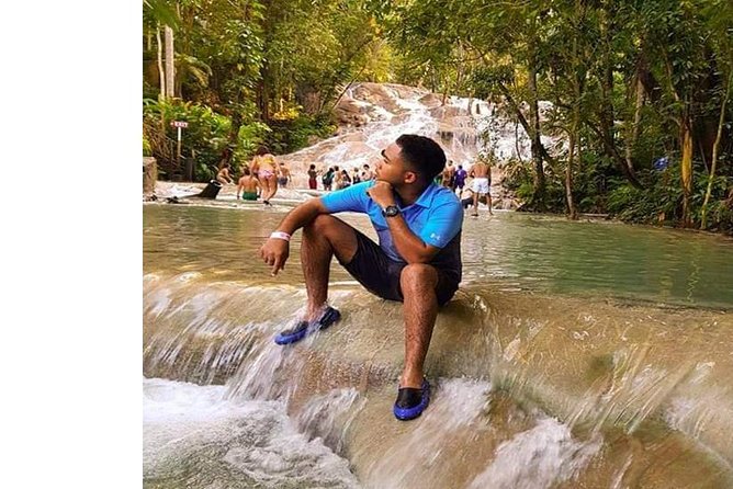 Dunns River Falls and Green Grotto Caves - Climbing the 600 feet at Dunn’s River Falls