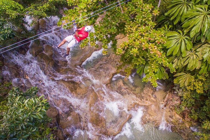 Dunns River Falls, Zipline, Bamboo Rafting, Horseback Ride Tour - One long Ocho Rios day, four distinct Jamaican activities