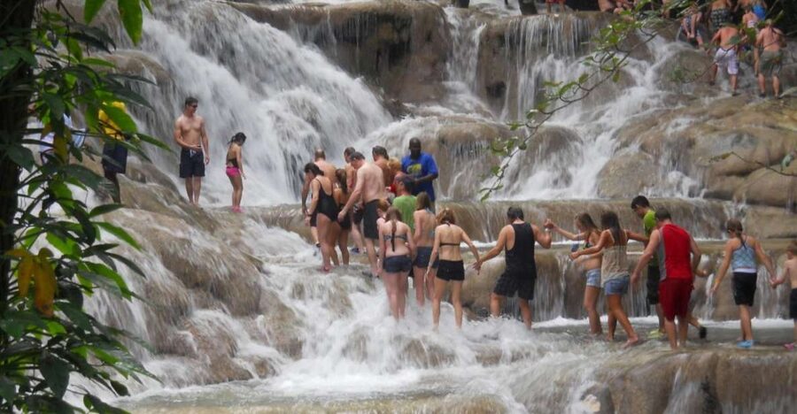 Falmouth: Dunn’s River Falls & Bamboo Beach Club VIP Access - From waterfall exertion to Bamboo Beach Club