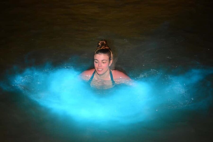 Falmouth: Luminous Lagoon Boat Tour - When the boat wake begins to sparkle