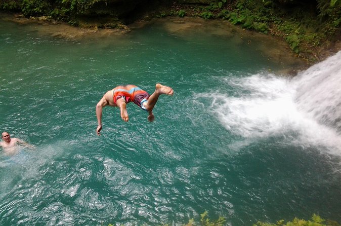 Falmouth Shore Excursion Blue Hole and Dunn's River Falls Combo - Dunn’s River Falls: a guided climb through moving water