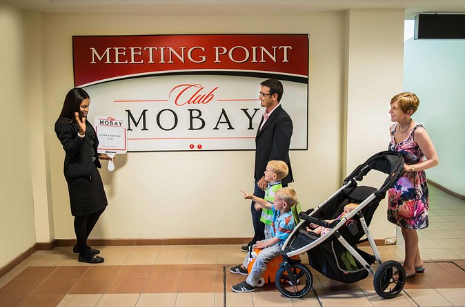 First Class Lounge, Fast Track & Round Trip Private Airport Transport Package - Finding the Club Mobay departure desk