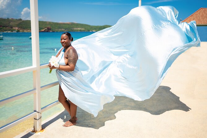Flying Dress Photoshoot in Jamaica - Picking the right time of day
