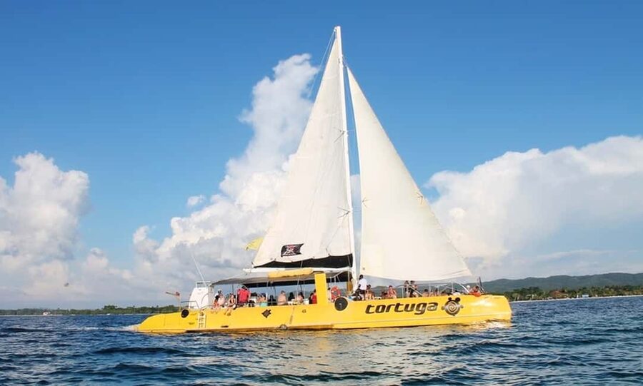 From Falmouth/Ocho Rios: Negril Beach and Catamaran Cruise - First stop: shopping and Margaritaville