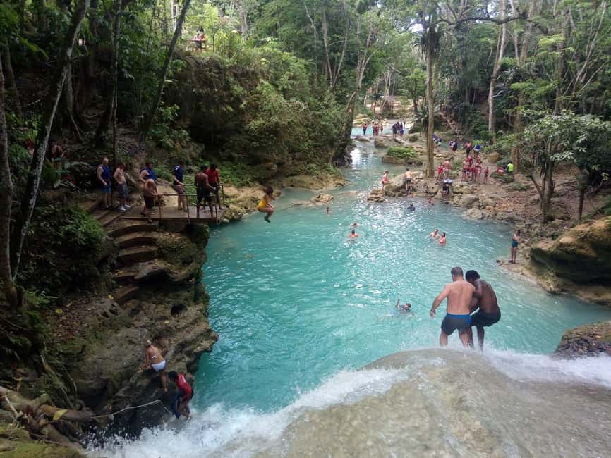 From Montego Bay: Blue Hole Waterfall Experience - Reaching Island Gully Falls From Montego Bay