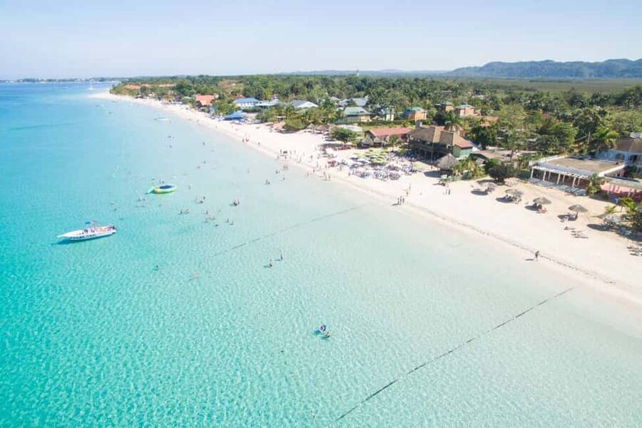 From Montego Bay/Falmouth: Negril Beach Catamaran Cruise - Seven Mile Beach, the main reason to go