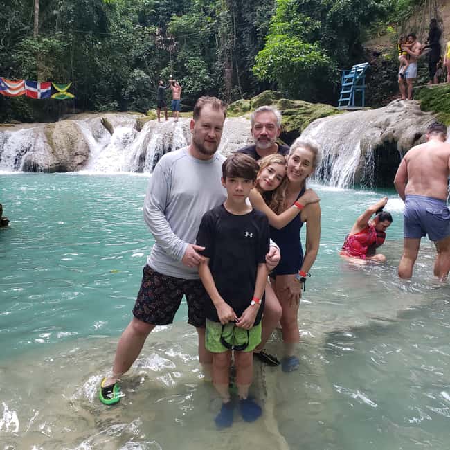 From Ocho Rios: Blue Hole Secret Waterfall & Highlight Tour - A fruit stop that adds more than a snack
